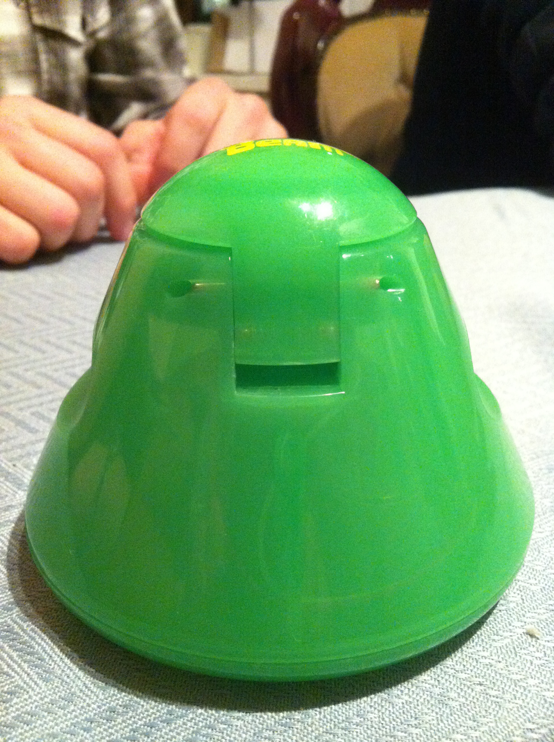 pareidolia, face in cat toy, found, faces in stuff, face, inanimate,